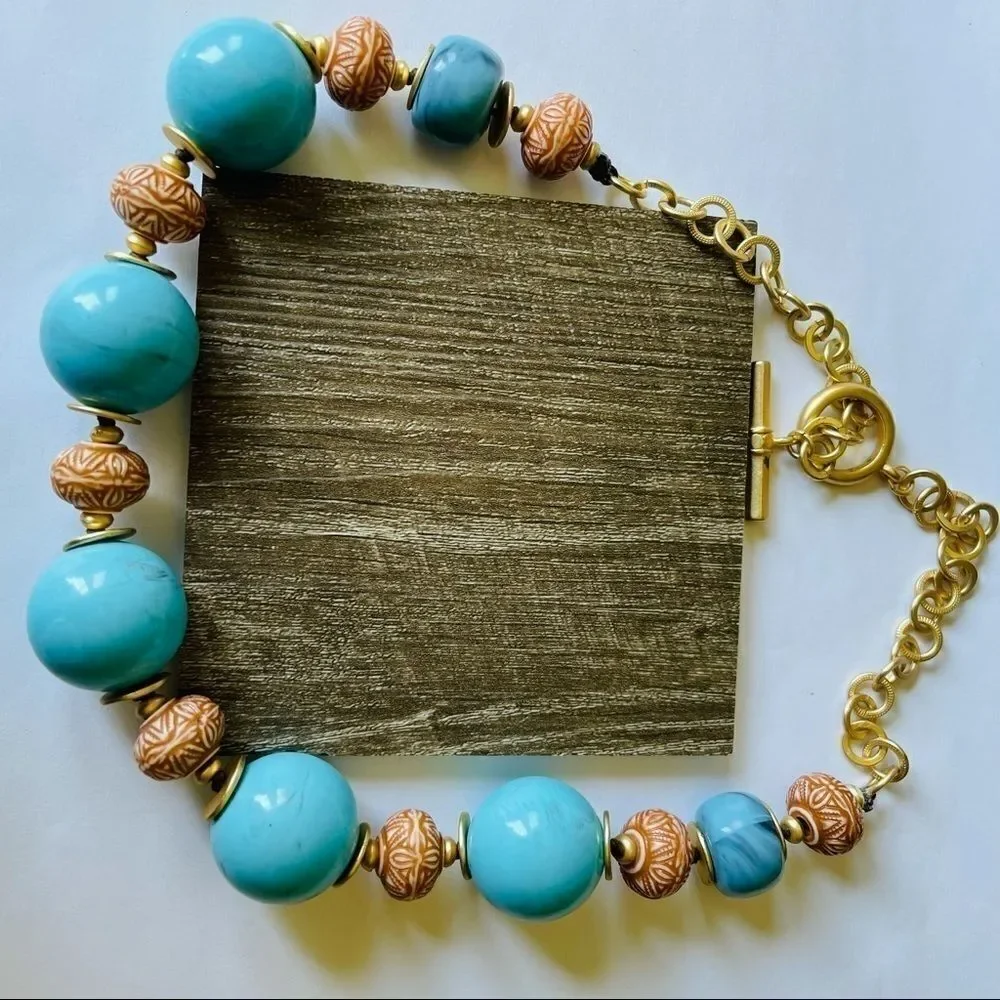 NECKLACE Boho Bohemian Big Beaded